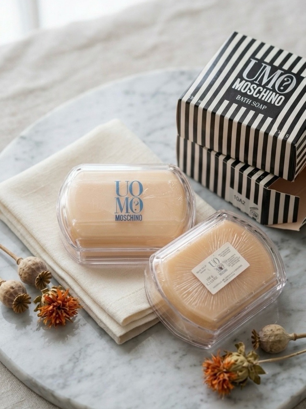 Moschino Uomo-Luxury Bath Soap - Set of 2 (150g/5.2oz each)